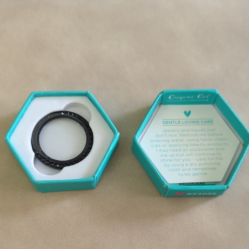Origami Owl Black Replacement Locket Face